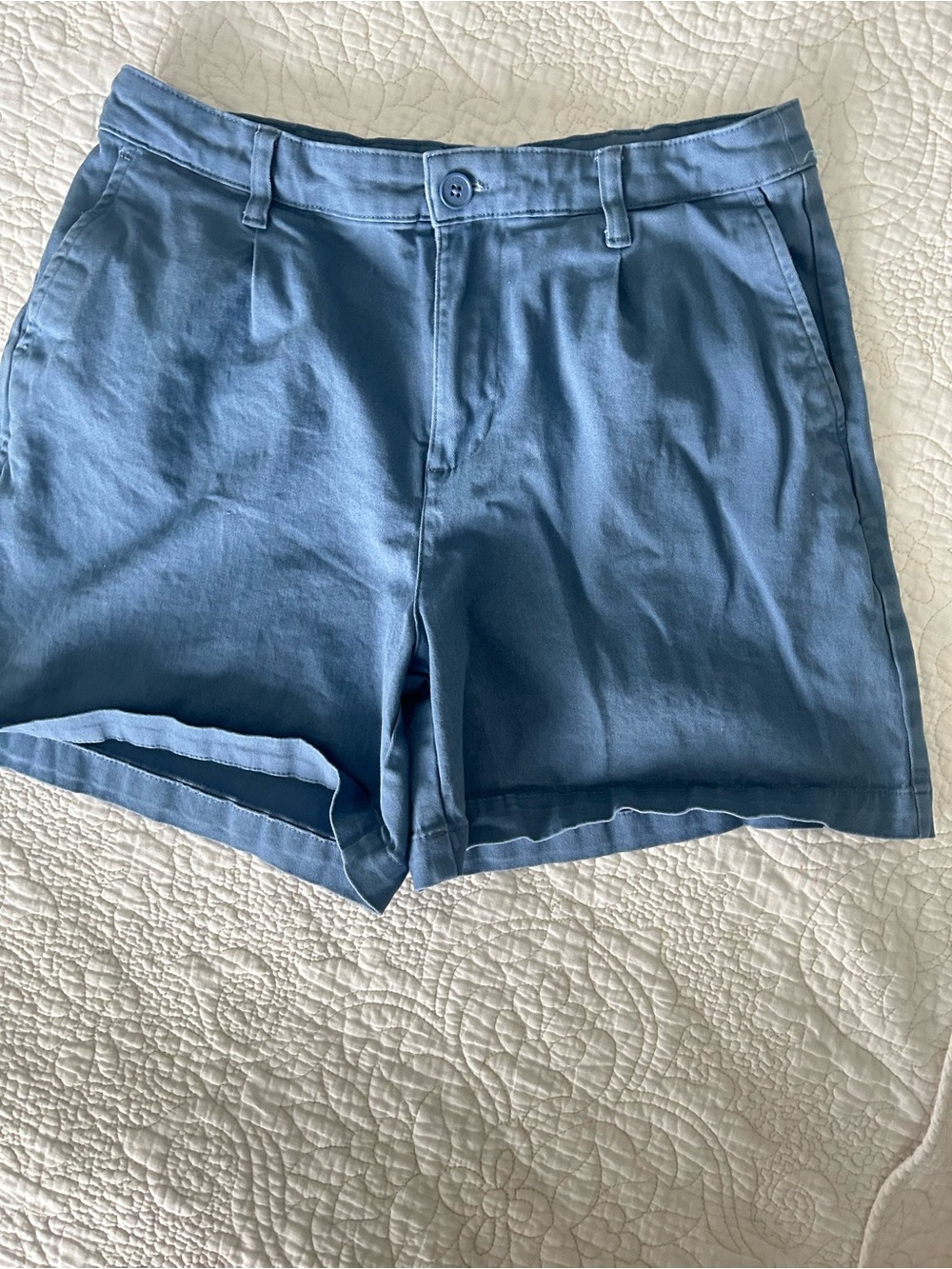 Banana Republic Tailored Chino Shorts - Slate Blue
